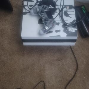 Sony Console with Black and White Design